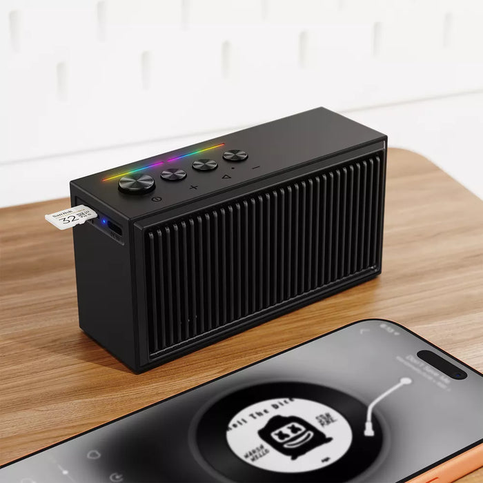 Acefast 5W Portable Bluetooth Speaker IPX4 Waterproof TWS Wireless Speaker - Black