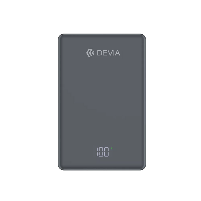 Devia - 5,000mAh 20W PD MagSafe Metal Mini Digital Powerbank - Space Grey